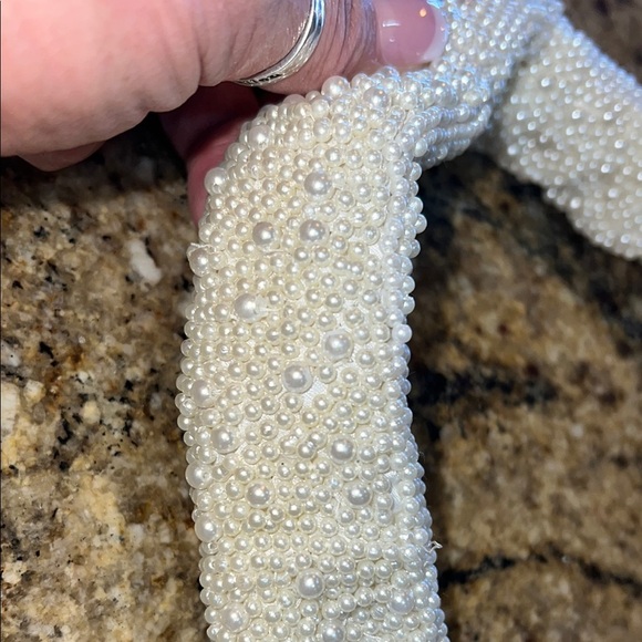 🤍🩵 💍 Pearl & Diamond Wedding Shoulder Bag 🥂🍾 - Picture 8 of 8